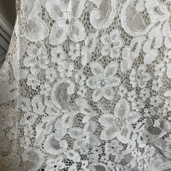 MONROE & MAIN Women’s cotton lace button up vest sz L feminine whimsical - Picture 7 of 7